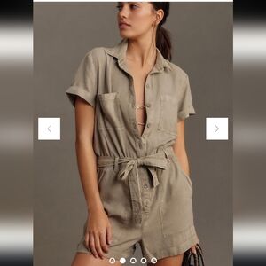 CLOTH & STONE Anthropologie Utility Romper